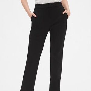 GAP Classic Black Women's Pants, High Rise Slim Boot, Size 10